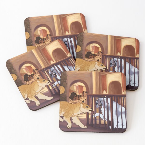 Item preview, Wild Animal Adventure Scene with Lion and Tiger designed and sold by Catsi-Nook-Art.