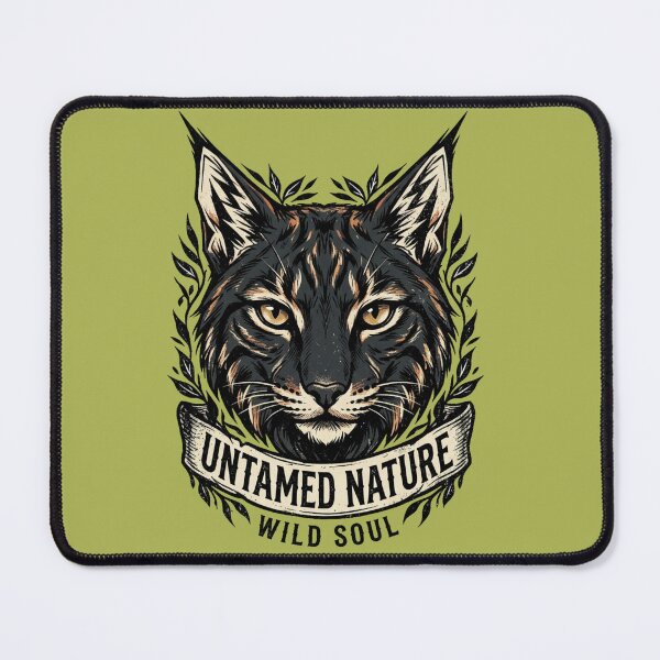 Item preview, Untamed Nature – Wild Soul Bobcat Emblem Design designed and sold by @SHINTOSARTSTORE.