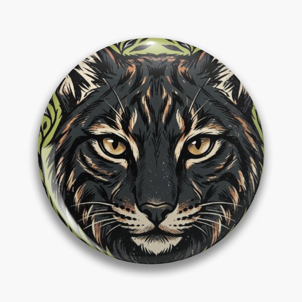 Item preview, Untamed Nature – Wild Soul Bobcat Emblem Design designed and sold by @SHINTOSARTSTORE.