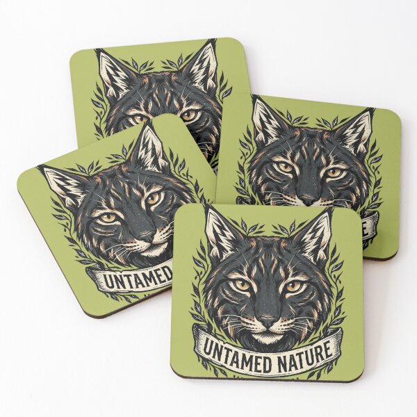 Item preview, Untamed Nature – Wild Soul Bobcat Emblem Design designed and sold by @SHINTOSARTSTORE.