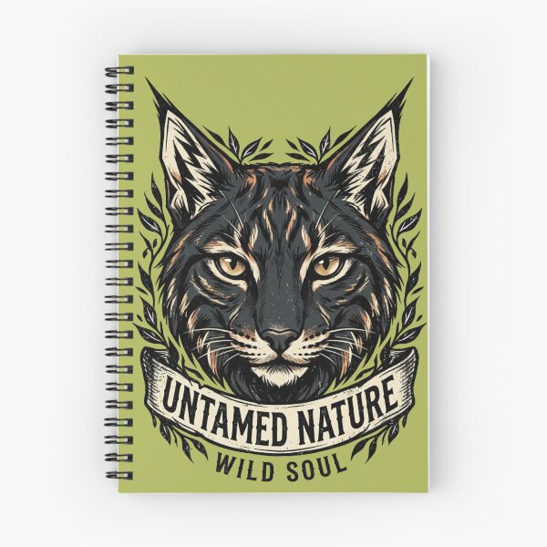 Item preview, Untamed Nature – Wild Soul Bobcat Emblem Design designed and sold by @SHINTOSARTSTORE.