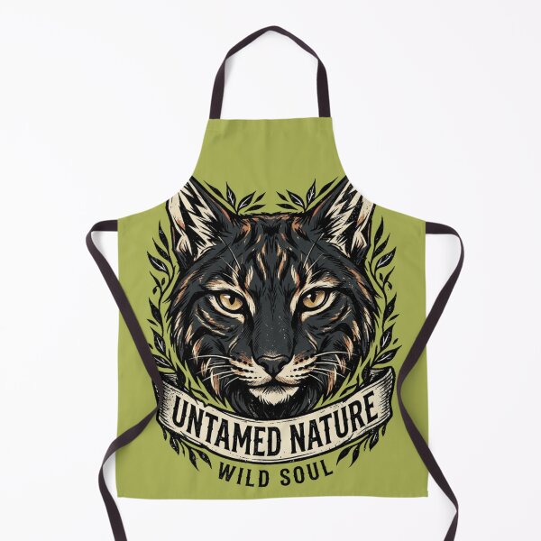 Item preview, Untamed Nature – Wild Soul Bobcat Emblem Design designed and sold by @SHINTOSARTSTORE.