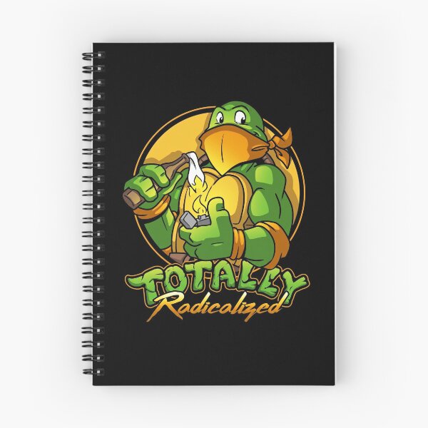 Item preview, Totally Radicalized Green Turtle Funny Retro Cartoon designed and sold by OddPopARt.
