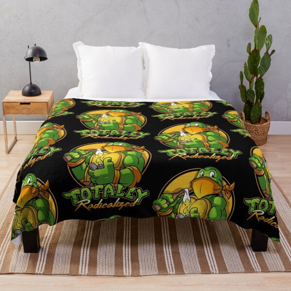 Item preview, Totally Radicalized Green Turtle Funny Retro Cartoon designed and sold by OddPopARt.