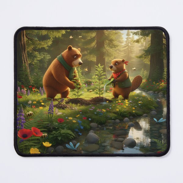 Item preview, Happy Beaver Adventures - Planting Tomorrow's Forest designed and sold by Clothes With Smiling Animals Walt Gral.