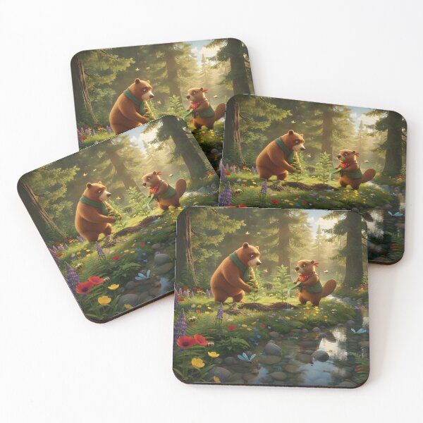 Item preview, Happy Beaver Adventures - Planting Tomorrow's Forest designed and sold by Clothes With Smiling Animals Walt Gral.