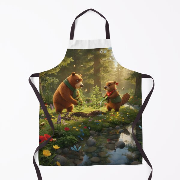 Item preview, Happy Beaver Adventures - Planting Tomorrow's Forest designed and sold by Clothes With Smiling Animals Walt Gral.