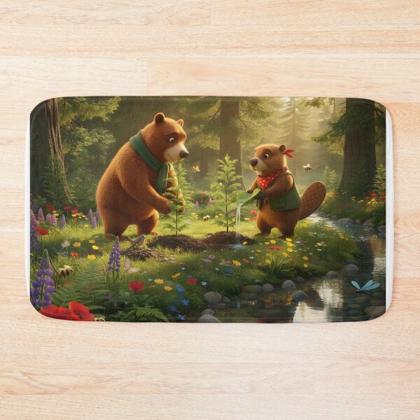 Item preview, Happy Beaver Adventures - Planting Tomorrow's Forest designed and sold by Clothes With Smiling Animals Walt Gral.
