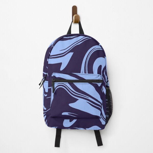 Aperçu de l'œuvre Midnight Blue & Lavender Fluid Marble créée et vendue par CaramelCo.
