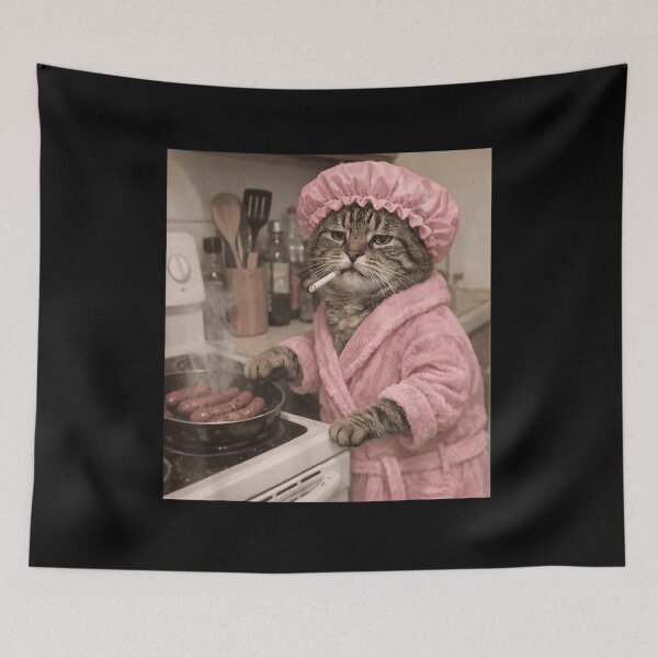 Item preview,  Cat Smoking Girl Meme  designed and sold by BASKF.