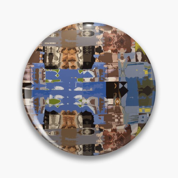Artikelvorschau, Gespiegelte abstrakte Collage in Erdtönen entworfen und verkauft von kkargakou.