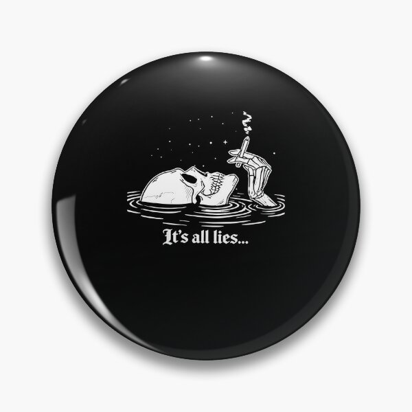 Item preview, It's All Lies Gothic Skeleton Art designed and sold by PixlCrypt.