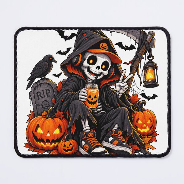 Item preview, Chill Grim Reaper Skeleton Spooky Halloween designed and sold by Sunday.Supply.