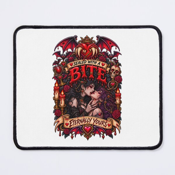 Item preview, DARK LOVE ❤️ - MONSTER ROMANCE COLLETION - VAMPIRE LOVE - SEALED WITH A BITE - ETERNALLY YOURS - LESBIAN PRIDE designed and sold by WheelieGdArt.