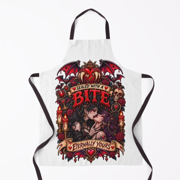 Item preview, DARK LOVE ❤️ - MONSTER ROMANCE COLLETION - VAMPIRE LOVE - SEALED WITH A BITE - ETERNALLY YOURS - LESBIAN PRIDE designed and sold by WheelieGdArt.