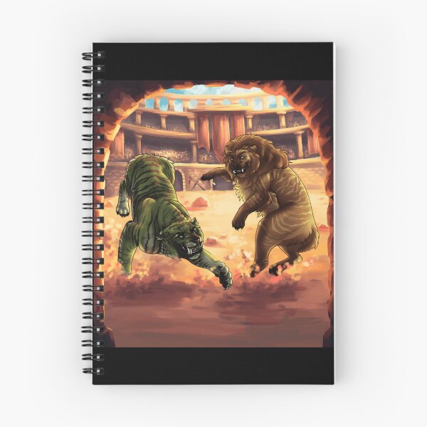 Item preview, Epic Battle of the Tiger and Lion in the Arena designed and sold by Catsi-Nook-Art.