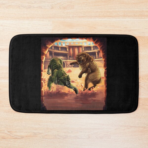 Item preview, Epic Battle of the Tiger and Lion in the Arena designed and sold by Catsi-Nook-Art.