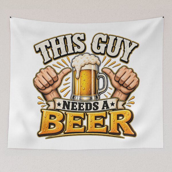 Item preview, This guy needs a beer designed and sold by Threadquarters.