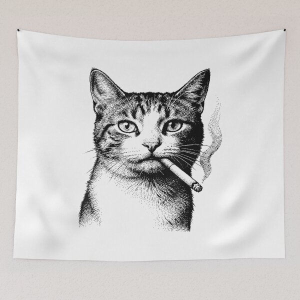 Item preview,  Cat Smoking Meme  designed and sold by BASKF.