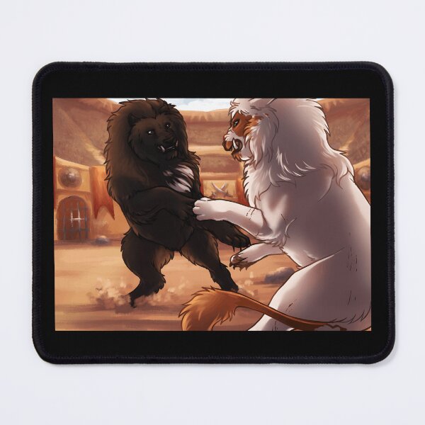 Item preview, Epic Battle of Lions in Colosseum Style designed and sold by Catsi-Nook-Art.