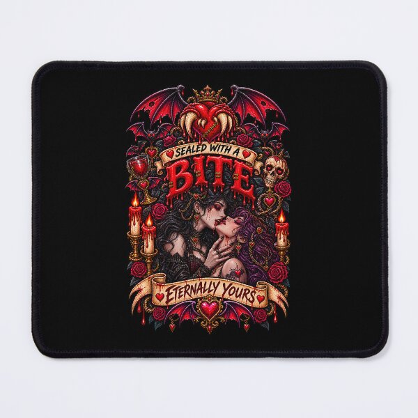 Item preview, DARK LOVE ❤️ - MONSTER ROMANCE COLLETION - VAMPIRE LOVE - SEALED WITH A BITE - ETERNALLY YOURS - LESBIAN PRIDE v2 designed and sold by WheelieGdArt.