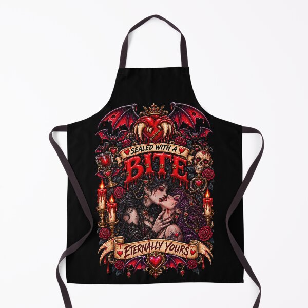 Item preview, DARK LOVE ❤️ - MONSTER ROMANCE COLLETION - VAMPIRE LOVE - SEALED WITH A BITE - ETERNALLY YOURS - LESBIAN PRIDE v2 designed and sold by WheelieGdArt.