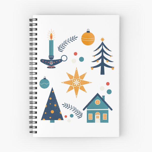 Item preview, Scandi Christmas - blue and orange palette designed and sold by Home Cyn Home.
