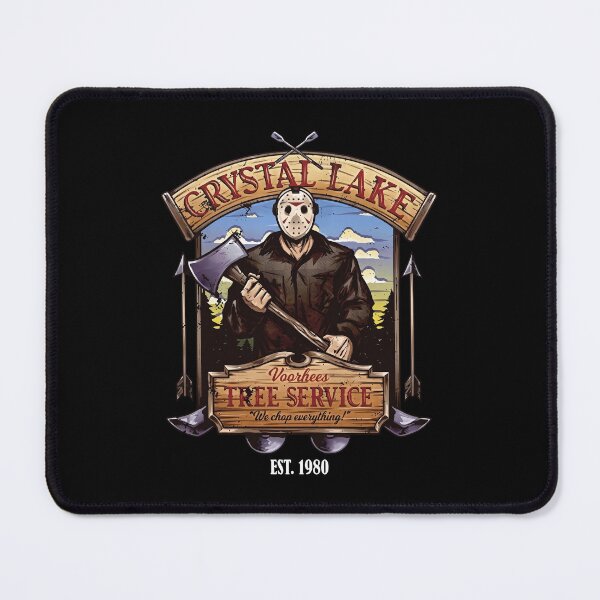 Item preview, Tree Service Crystal Lake Horror Character Vintage designed and sold by OddPopARt.