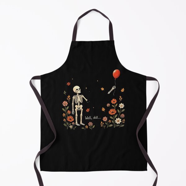 Item preview, Skeleton and Balloon Retro Humor Design designed and sold by PixlCrypt.