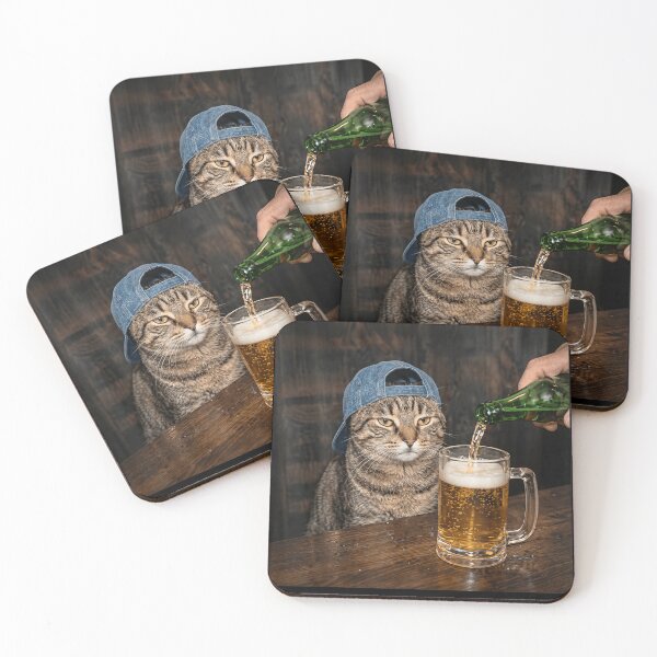 Item preview,  Cat Beer Smoking Meme  designed and sold by BASKF.