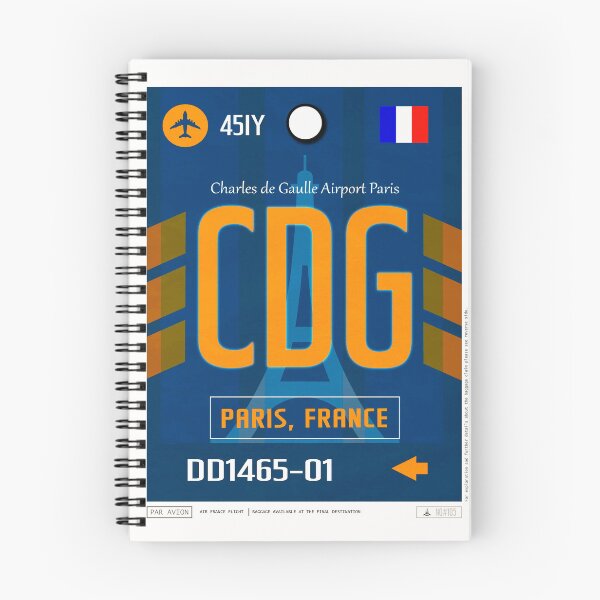 Item preview, Paris Airport Luggage Tag designed and sold by Fine-Art-Hub.