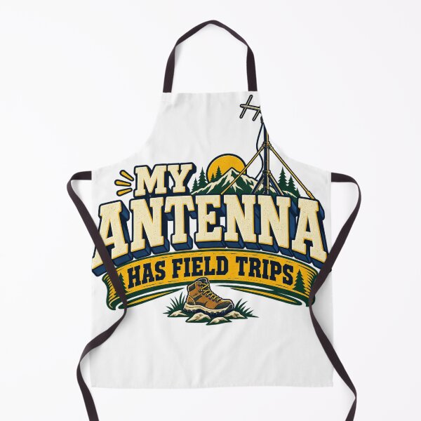 Item preview, Funny Ham Radio Gift — My Antenna Has Field Trips designed and sold by UrbanCanvvas.