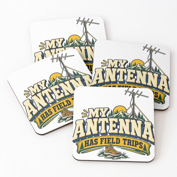 Item preview, Funny Ham Radio Gift — My Antenna Has Field Trips designed and sold by UrbanCanvvas.