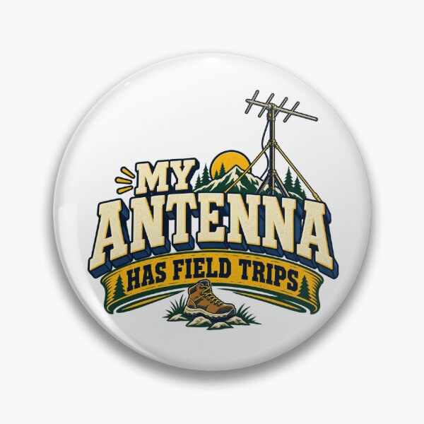 Item preview, Funny Ham Radio Gift — My Antenna Has Field Trips designed and sold by UrbanCanvvas.
