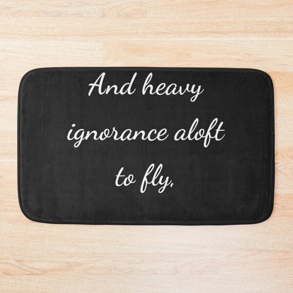 Item preview, “And heavy ignorance aloft to fly,” - handwriting white designed and sold by ariksworld.