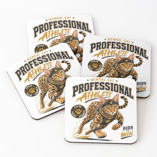 Item preview, Professional Athlete Bengal Cat Dad Funny Kawaii T-Shirt designed and sold by Ashley critters.