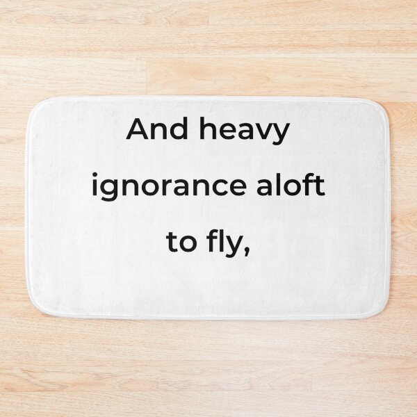 Item preview, “And heavy ignorance aloft to fly,” - print black designed and sold by ariksworld.