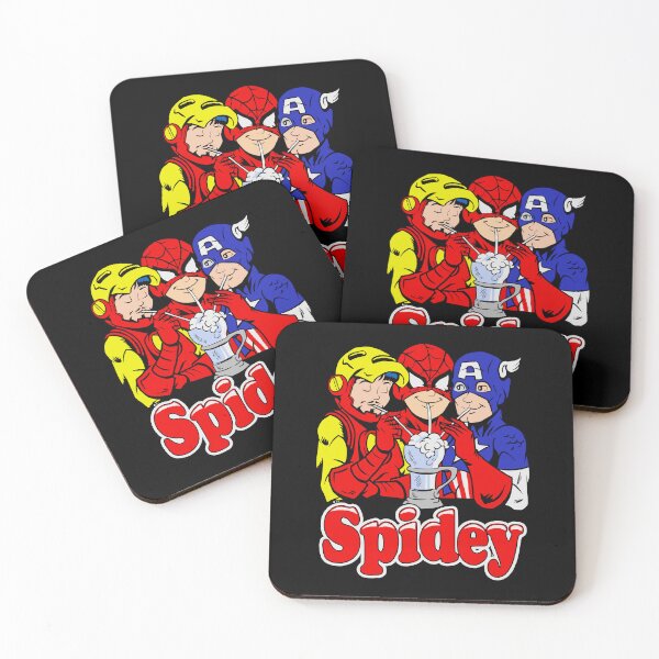 Item preview, Spidey Funny Cartoon Movie Drinking from One Cup designed and sold by OddPopARt.