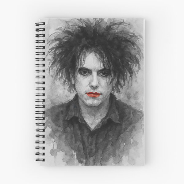 Item preview, Robert Smith Portrait | The Cure & Gothic Music Watercolour Art designed and sold by ConorKeeganArt.