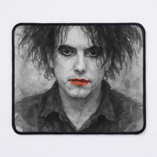 Item preview, Robert Smith Portrait | The Cure & Gothic Music Watercolour Art designed and sold by ConorKeeganArt.