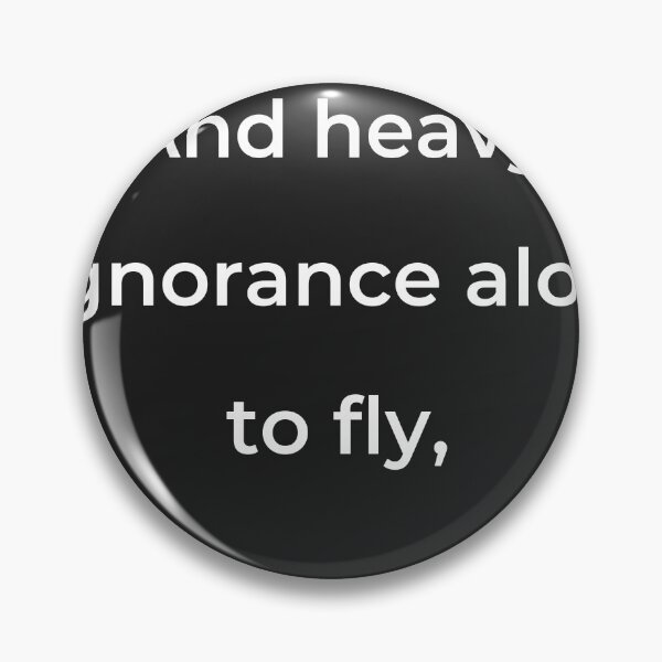 Item preview, “And heavy ignorance aloft to fly,” - print white designed and sold by ariksworld.