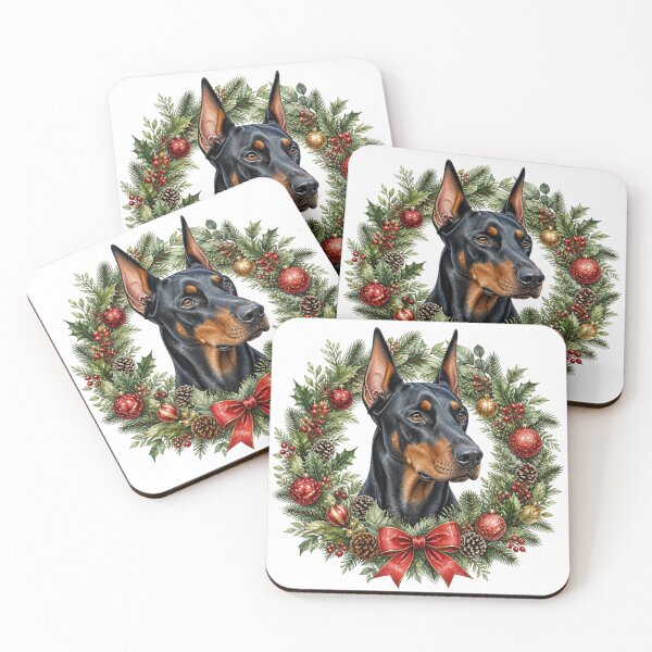 Item preview, Doberman Christmas  designed and sold by MoonMonkeyNbear.