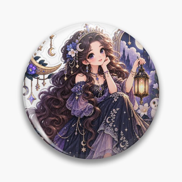 Item preview, Midnight Moon Princess | Celestial Fantasy Sticker designed and sold by blossomfun.