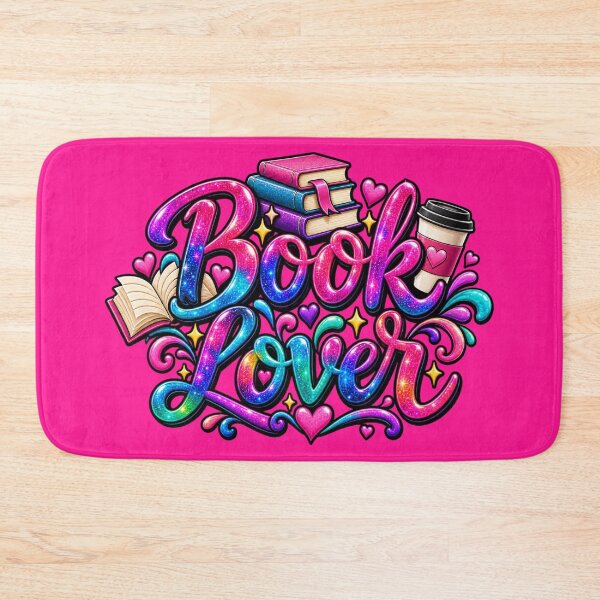 Item preview, Book Lover Colorful Glitter Typography designed and sold by Hari Arts.