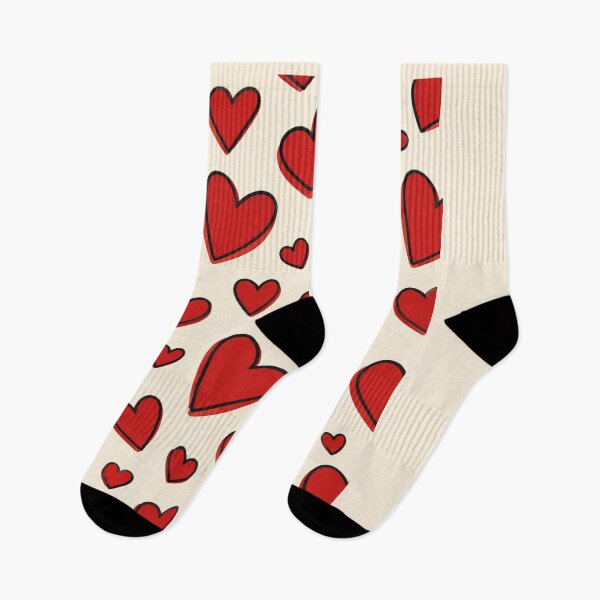 Item preview, Bold Red Heart Pattern Off-Center Outline Valentine Graphic designed and sold by PACS0011.