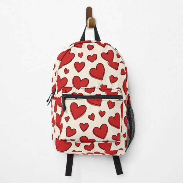 Item preview, Bold Red Heart Pattern Off-Center Outline Valentine Graphic designed and sold by PACS0011.