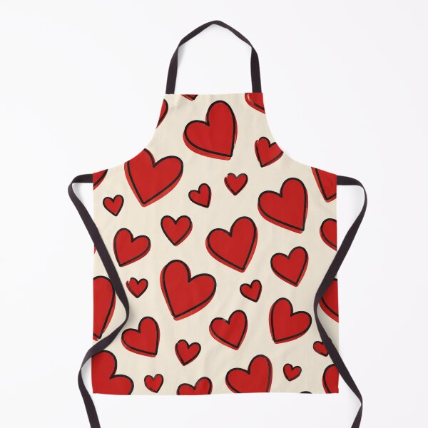Item preview, Bold Red Heart Pattern Off-Center Outline Valentine Graphic designed and sold by PACS0011.