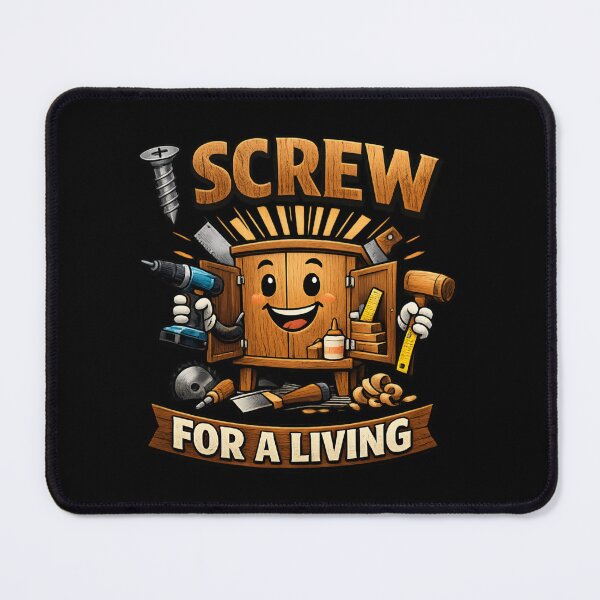 Item preview, I Screw For A Living – Funny Woodworker & Carpenter Workshop designed and sold by SidTastic .