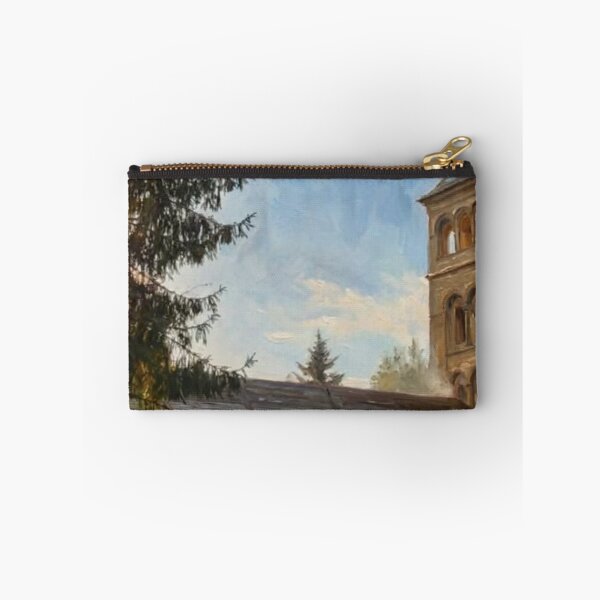 Item preview, Old Stone Church with Bell Tower and Sunburst Painting  designed and sold by SofiaByCruti.