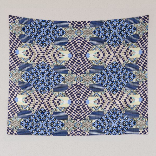 Item preview, Indigo Heritage – Geometric mosaic pattern inspired by Africa designed and sold by Chamalion.
